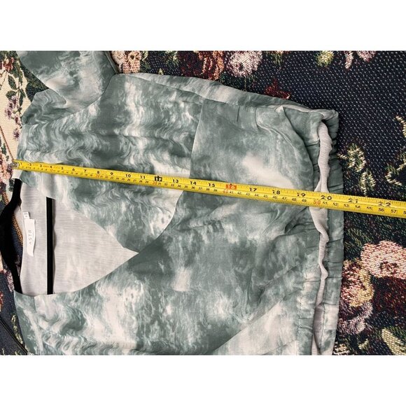 ASTR The Label faux Wrap Top Womens Medium Green Tie Dye Boho Beach Vacation - Picture 7 of 15